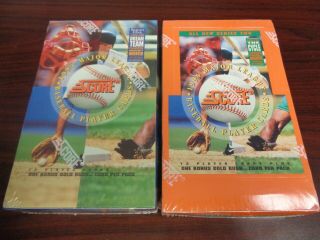1994 Score Baseball Series 1 & 2 Factory Wax Boxes - Gold Rush