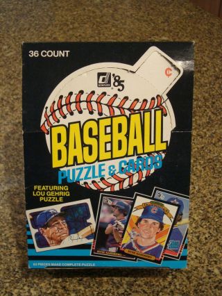 1984 1985 1986 Donruss Baseball Wax Pack Boxes EMPTY 5