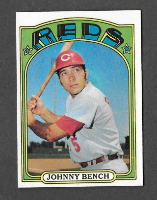 1972 Topps 433 Johnny Bench Cincinnati Reds Hof