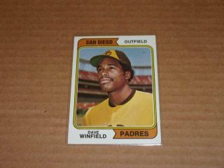 1974 Topps 456 Dave Winfield Rc Rookie Padres Hof Bv$$$