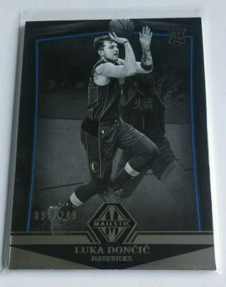 2018 - 19 Chronicles Luka Doncic Majestic 99/249 Rc/rookie Sp No.  348 Dallas Mavs