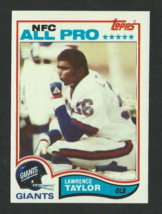 1982 Topps 434 Lawrence Taylor York Giants Rookie Card