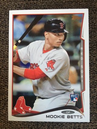 2014 Topps Update Mookie Betts Rc Rookie Card Us - 26