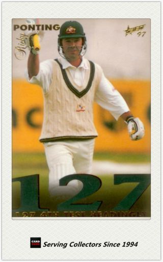 1997/98 Select Cricket Trading Cards Ashes Highlights H9: Ricky Ponting