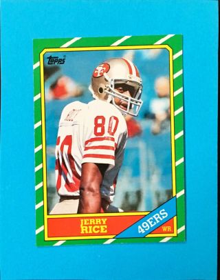 1986 Topps Jerry Rice Rc Rookie 161 Nm Mt B
