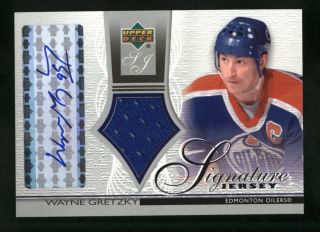 Wayne Gretzky 2003 2004 Upper Deck Signature Jersey Jersey Auto