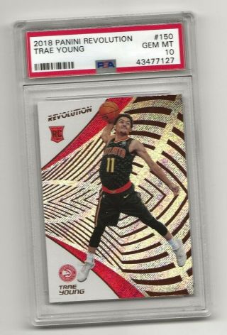 2018 - 19 Panini Revolution 150 Trae Young Rc Rookie Psa 10 Gem