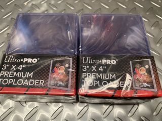 50 Ultra Pro 55pt 3x4 Toploaders Top Loaders Thick Toploader