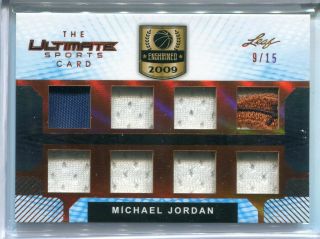 2019 Leaf Ultimate Sports Michael Jordan 8x Gu Jersey / Logo Patch Relic 9/15