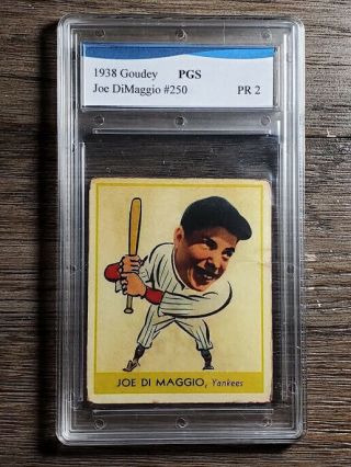 1938 Goudey Joe Dimaggio 250 York Yankees Baseball Card
