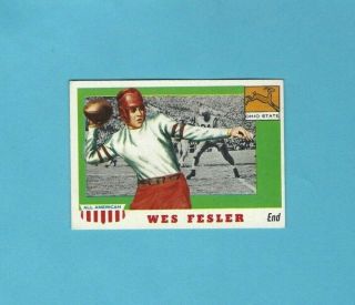 1955 Topps All - American 30 Wes Fesler Ohio State Football Card