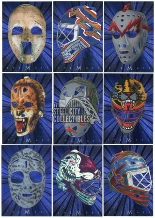 2001 - 02 Be A Player Between The Pipes Hockey The Mask 40 - Card Insert Set