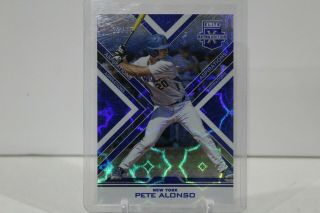 2016 Elite Extra Edition Aspirations Blue 64 Peter Alonso /75 York Mets