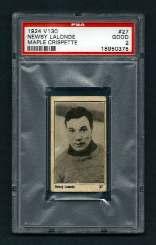 Psa 2 Newsy Lalonde 1924 Maple Crispette Hockey Card 27