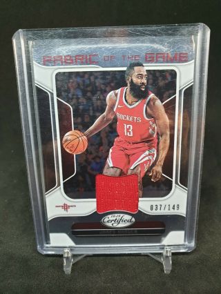 James Harden Certified Fabrics Of The Game Jersey Game Worn