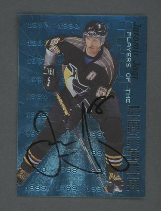 1999 In The Game Itg Player Of The Decade Jaromir Jagr Penguins Auto /1000