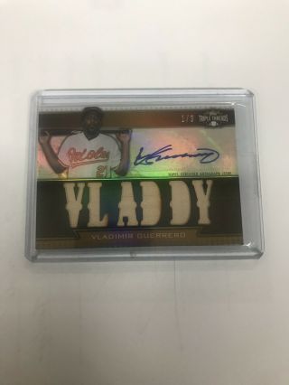 11 Topps Triple Threads,  Vladimir Guerrero Auto.  And Game - Relic,  1/9