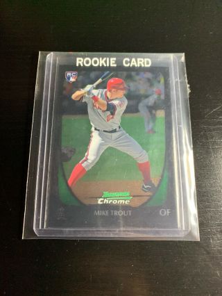 2011 Bowman Chrome Mike Trout Rc Rookie 101 (centered) Angels