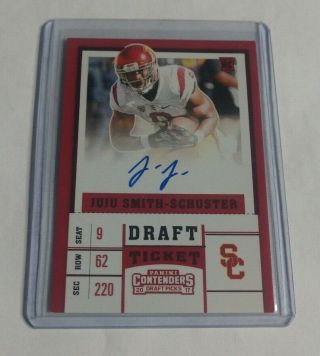 R14,  509 - Juju Smith Schuster - 2017 Contenders Draft - Rookie Autograph Red Sp