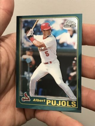 2001 Topps Chrome Traded Albert Pujols St.  Louis Cardinals T247 Rookie Card Hof