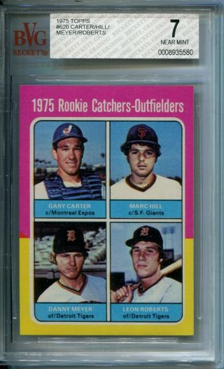 1975 Topps Gary Carter Bvg 7 Nm Rookie Card Rc Hall Of Fame Hof