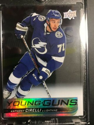 Anthony Cirelli 18 - 19 Ud Sp Authentic Young Guns Clear Cut Acetate 219