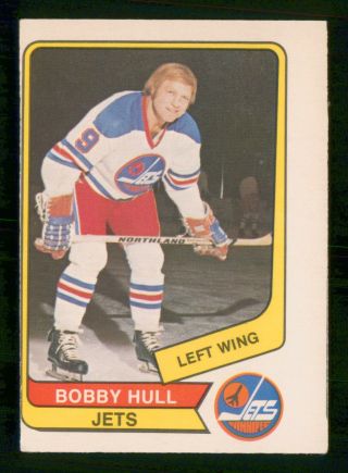 Bobby Hull 76 - 77 Wha O - Pee - Chee Wha 1976 - 77 No 100 Ex,  23374