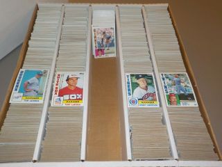 Huge 4000 Ct.  Box Of 1984 Topps Baseball Cards W/ Minor Stars,  J15