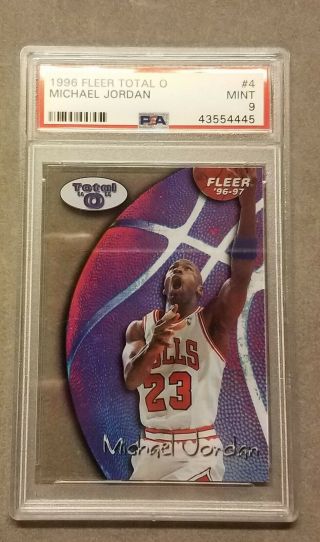 Michael Jordan 1996 - 97 Fleer Total O 4 Psa 9 Pop 33 Chicago Bulls