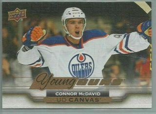 2015 - 16 Ud Series Two Connor Mcdavid Young Guns Canvas Rookie Card C211