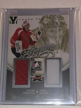 2011 - 12 Between The Pipes Aspire Jerseys Silver Mark Visentin/mike Smith Vault