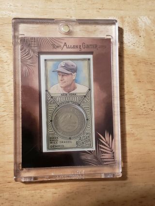 2019 Topps Allen And Ginter Lou Gehrig Have Ball Will Travel Vintage Token 3/5