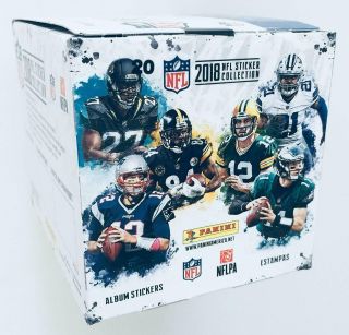 2018 Panini Football Sticker Box 50 Packs 250 Stickers