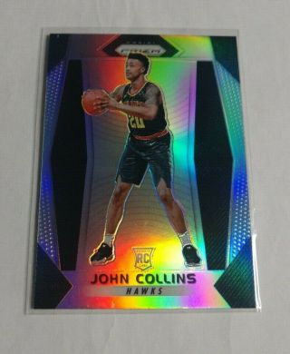 R16,  855 - John Collins - 2017/18 Panini Prizm - Rookie - 109 - Silver - Hawks -