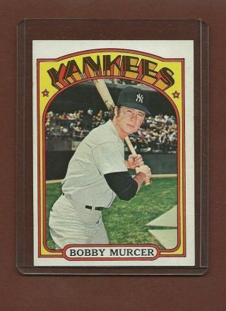 1972 Topps 699 Bobby Murcer,  York Yankees,  High Number,  Nm