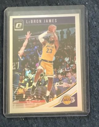 Lebron James 2018 - 19 Panini Donruss Optic Holo Sp Lakers