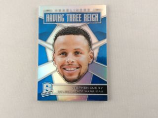 Stephen Curry 2018 - 19 Panini Spectra Headliners Reign Ssp Case Hit 1 Warriors