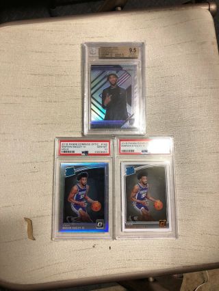 Marvin Bagley Iii Prizm Psa 10 Pair Bgs 9.  5 Luck Of The Lottery