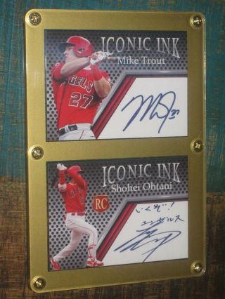 Mike Trout & Shoei Ohtani Iconic Ink Autographed Cards