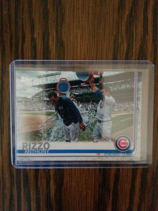Anthony Rizzo 2019 Topps Series 2 Variation 596 Sp