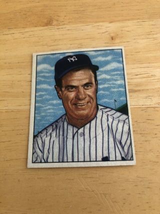 1950 Bowman Baseball Card 219 Hank Bauer Yankees Exmt