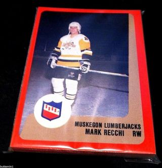 Muskegon Lumberjacks 1988 Procards Ihl Hockey Burger King 23 Card Set Recchi