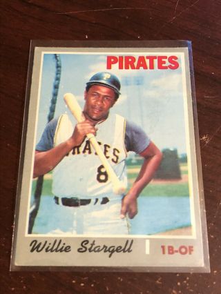 1970 Topps Willie Stargell 470 Pirates Hofer Vg - Ex,  Or Better