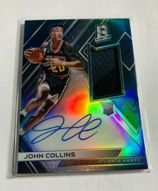 R16,  239 - John Collins - 2017/18 Spectra - Rookie Autograph Jersey - 203/299 -