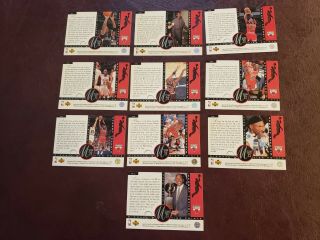 96 - 97 Upper Deck Michael Jordan Viewpoints diecut insert 10 card Set (not jumbo) 3
