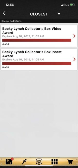 Wwe Topps Slam Digital 2019 Becky Lynch Box Set 8 Inserts,  4 Videos Award Ready