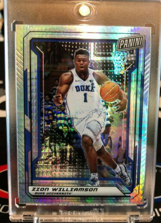 2019 Panini The National Vip Zion Williamson Silverhyper Refractor Rookie Card