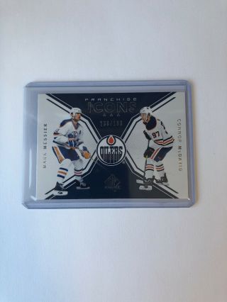 Messier/mcdavid Franchise Icons 130/199 2018 - 19 Upperdeck Sp Authentic