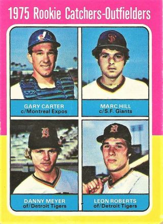 1975 Topps Baseball Rookie Catchers Gary Carter Rc Montreal Expos 620