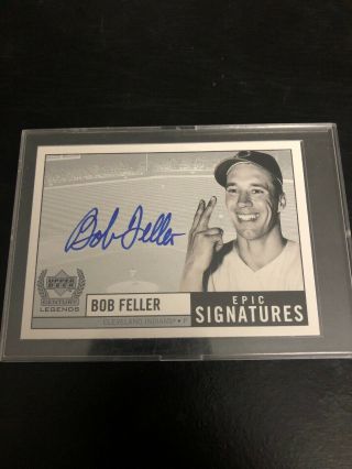 Bob Feller 1999 Upper Deck Century Legends Epic Signature Autograph Auto Hof